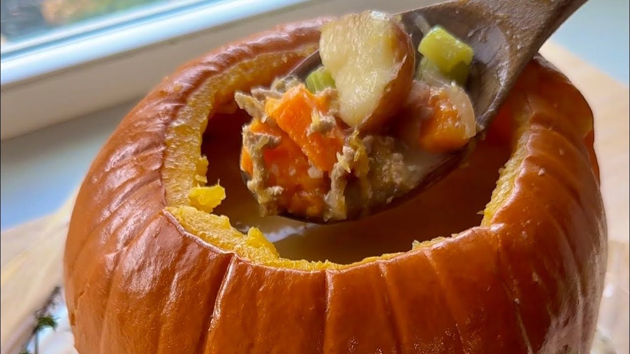 Pumpkin Turkey Sage Soup | Easy Peasy Recipe
