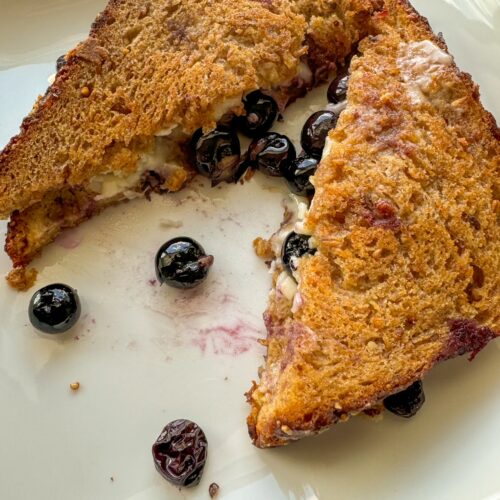 Dairy-Free Blueberry Grilled Cheese