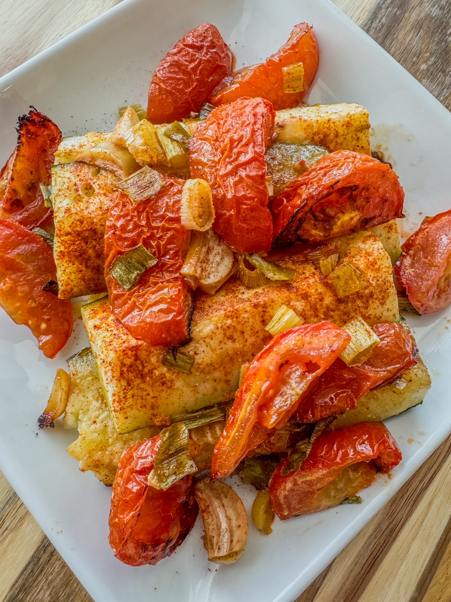 Roasted Tomato and Zucchini Recipe