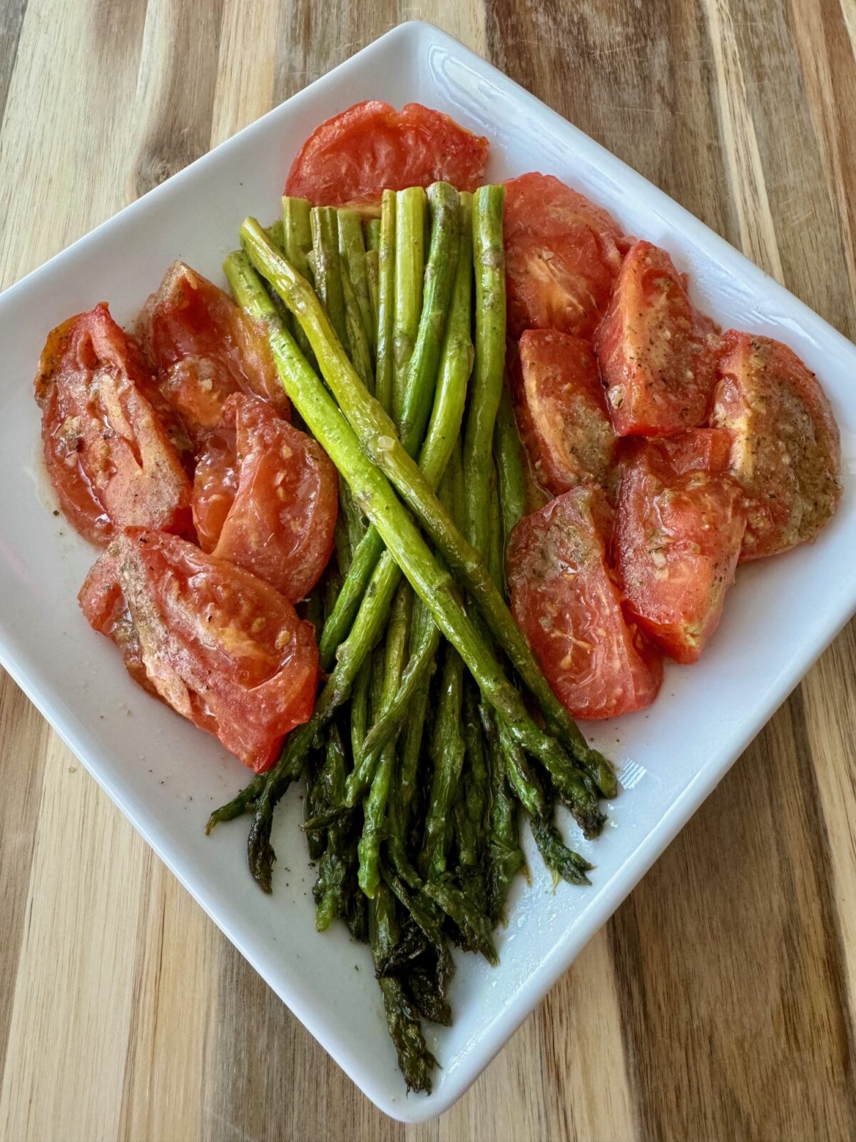 Roasted Ranch Asparagus and Tomatoes