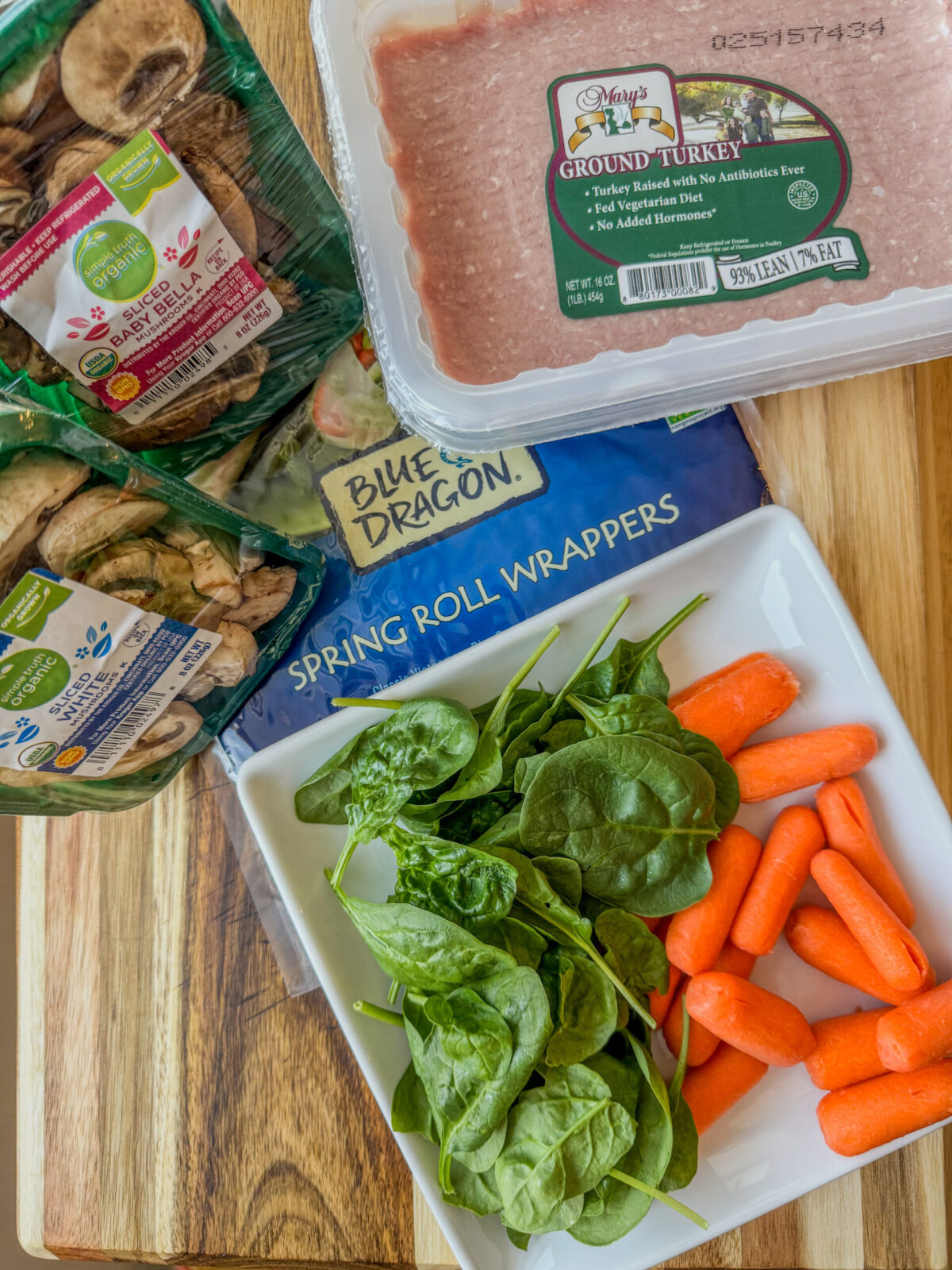 Healthy Ground Turkey Spring Rolls