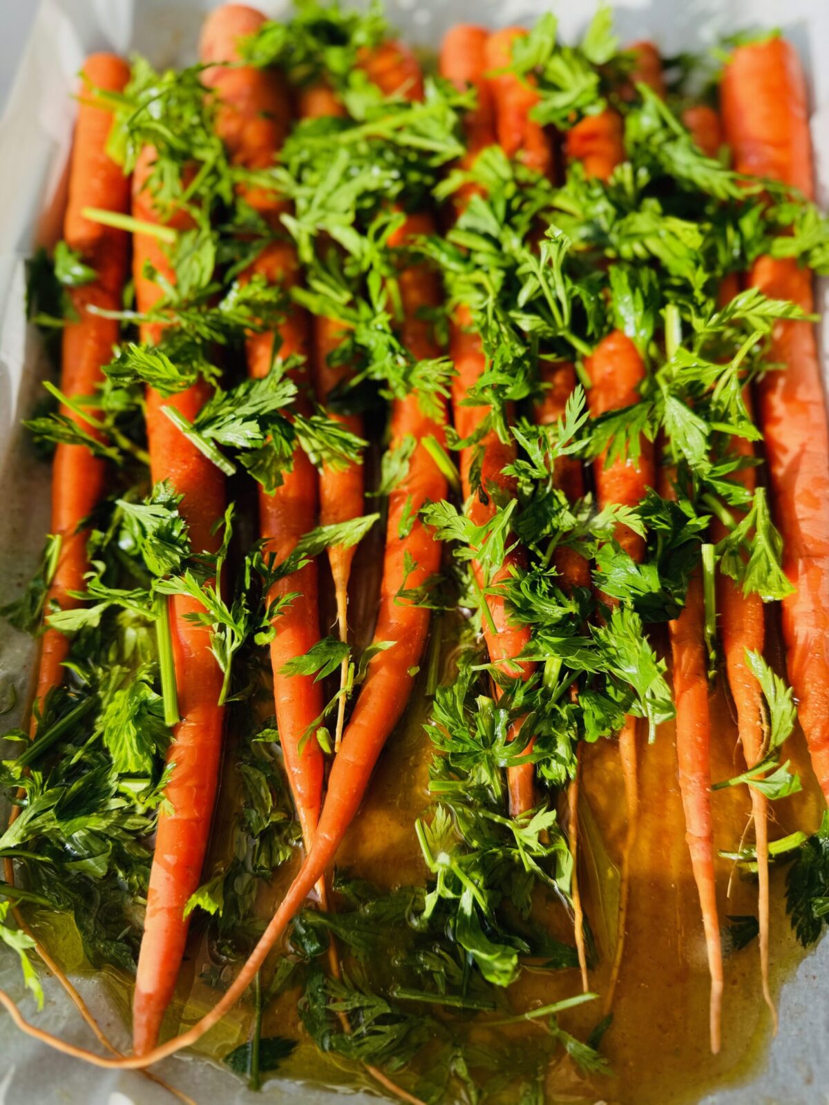 Oven-Roasted Long Carrots