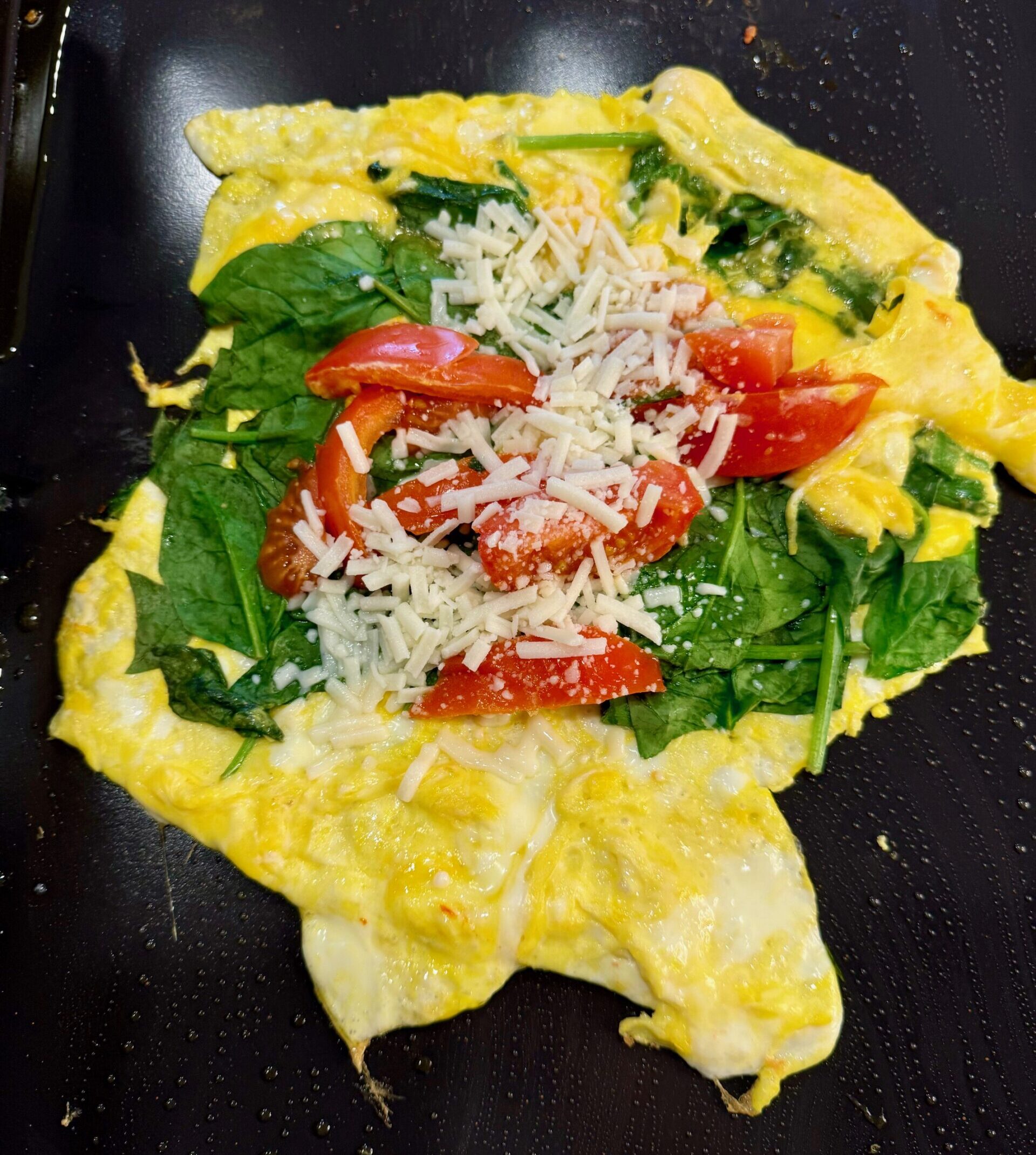 Perfectly Imperfect Griddle Omelette