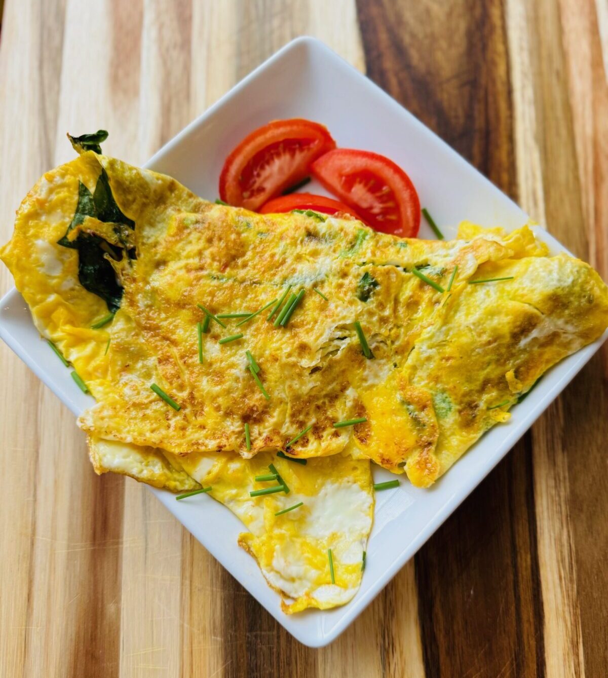 Perfectly Imperfect Griddle Omelette