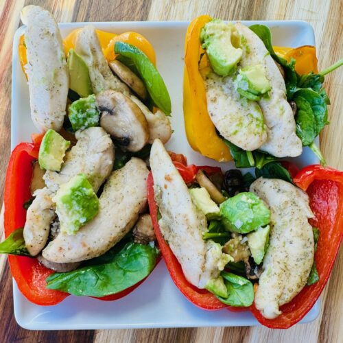 Ranch Chicken Bell Pepper Wraps