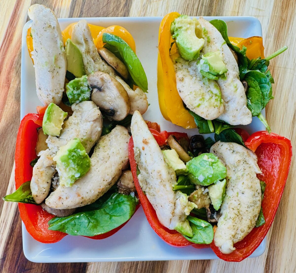 Ranch Chicken Bell Pepper Wraps