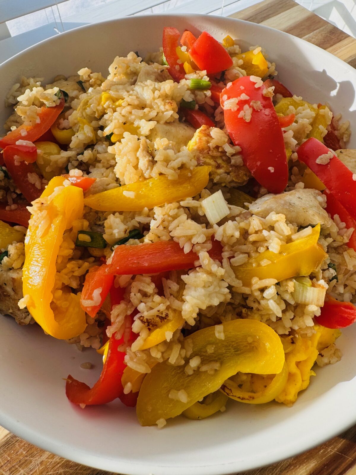 Dairy-Free & Gluten Free Chicken Fried Rice with Veggies (Perfect for Leftover Rice)